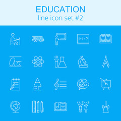 Image showing Education icon set.