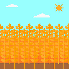 Image showing Background of wheat field.