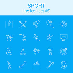 Image showing Sport icon set.