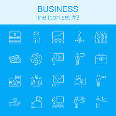 Image showing Business icon set.