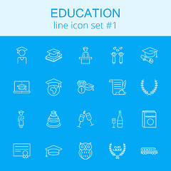 Image showing Education icon set.