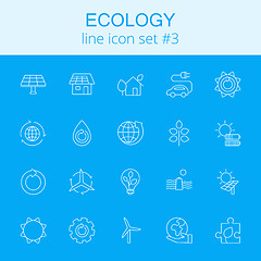 Image showing Ecology icon set.