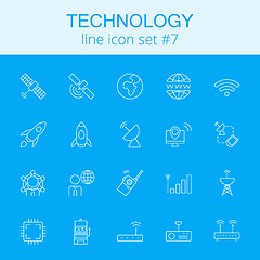 Image showing Technology icon set.