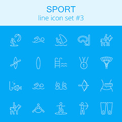 Image showing Sport icon set.