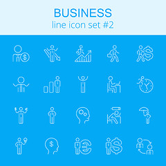 Image showing Business icon set.