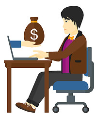 Image showing Businessman working in office.