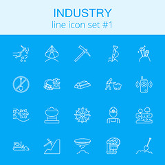 Image showing Industry icon set.