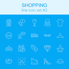 Image showing Shopping icon set.