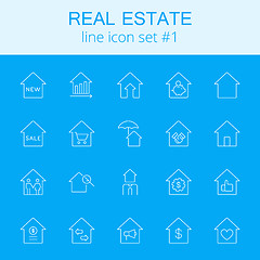 Image showing Real estate icon set.