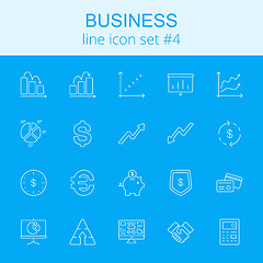Image showing Business icon set.