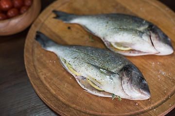 Image showing Fresh uncooked dorado 