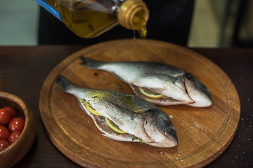 Image showing Fresh uncooked dorado 