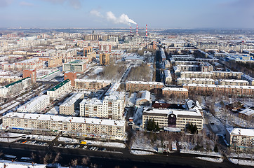 Image showing Residential district with power station. Tyumen