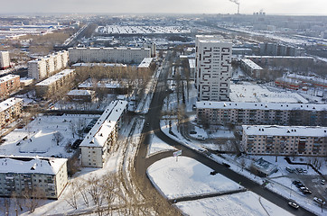 Image showing Residential district near power station. Tyumen