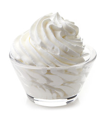 Image showing bowl of whipped cream