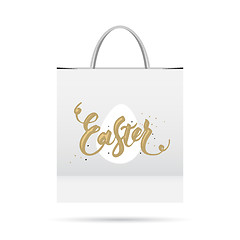 Image showing Easter paper bag with shadow