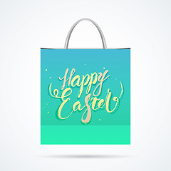 Image showing Easter paper bag with shadow
