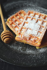 Image showing Traditional Belgian Waffles