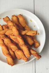 Image showing Cheese sticks. Delicious appetizer