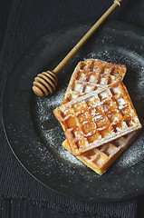 Image showing Traditional Belgian Waffles