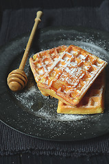 Image showing Traditional Belgian Waffles