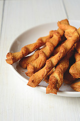 Image showing Cheese sticks. Delicious appetizer