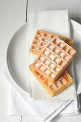 Image showing Traditional Belgian Waffles