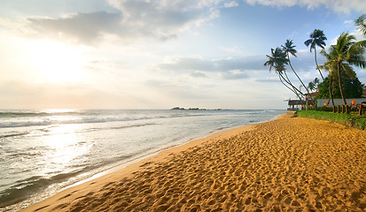 Image showing Evening over ocean