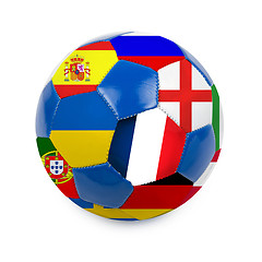 Image showing soccer ball on white