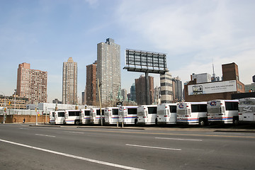 Image showing Bus garage in New York