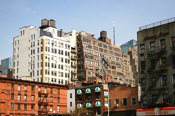 Image showing Residential buildings in Manhattan
