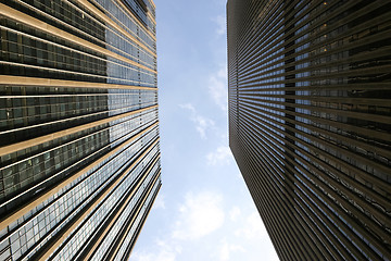 Image showing Skyscrapers from below