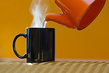 Image showing Streamin hot tea cup