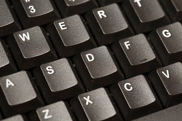 Image showing Black Keyboard Detail