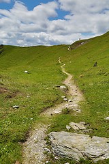 Image showing Hilly Landscape Path