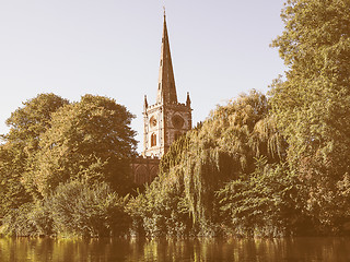 Image showing Holy Trinity church in Stratford upon Avon vintage