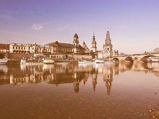 Image showing Dresden Hofkirche vintage