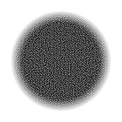 Image showing Dark Circle Kids Maze