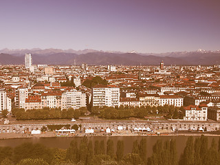 Image showing Turin view vintage