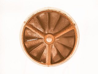 Image showing  Rusty old fan vintage