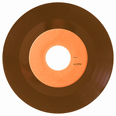 Image showing  Vinyl record isolated vintage