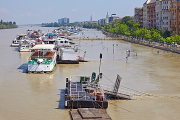 Image showing Flooded street view