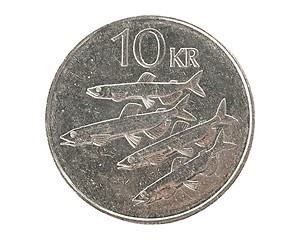 Image showing Icelandic 10 krona coin