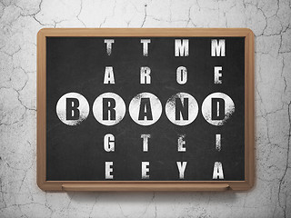 Image showing Advertising concept: Brand in Crossword Puzzle