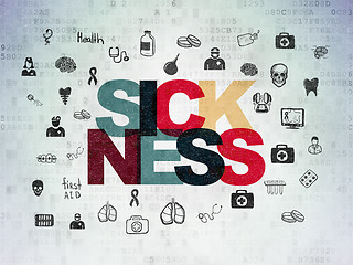 Image showing Health concept: Sickness on Digital Paper background