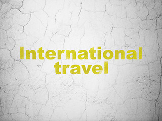 Image showing Travel concept: International Travel on wall background