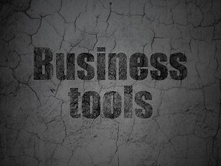 Image showing Business concept: Business Tools on grunge wall background