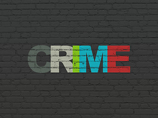 Image showing Safety concept: Crime on wall background