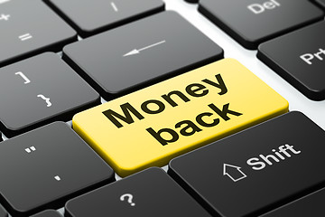 Image showing Business concept: Money Back on computer keyboard background