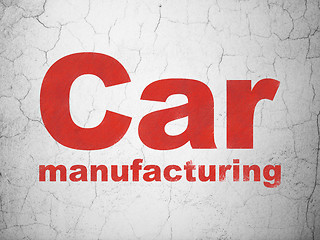 Image showing Industry concept: Car Manufacturing on wall background